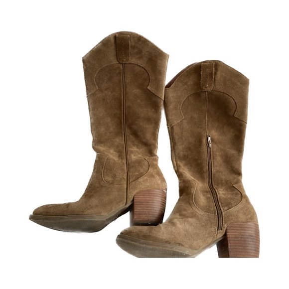 Crown Vintage Suede Cowboy Boots - Picture 1 of 6